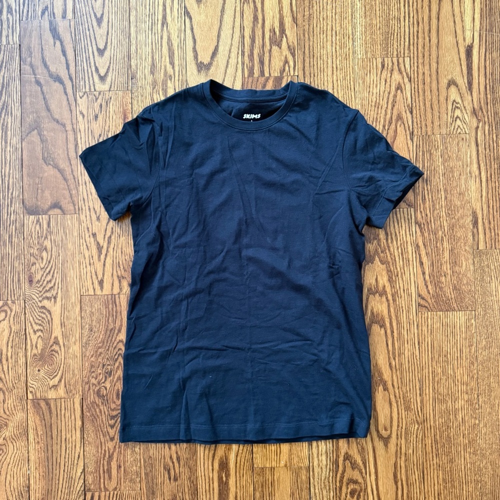 Skims Men's Cotton Black T-Shirt